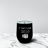 Survived 2020 12 oz. Stemless Tumbler
