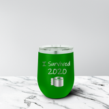 Survived 2020 12 oz. Stemless Tumbler