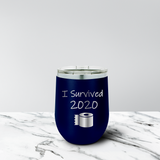 Survived 2020 12 oz. Stemless Tumbler